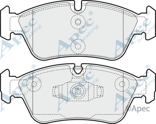 APEC BRAKING Piduriklotsi komplekt,ketaspidur PAD1464